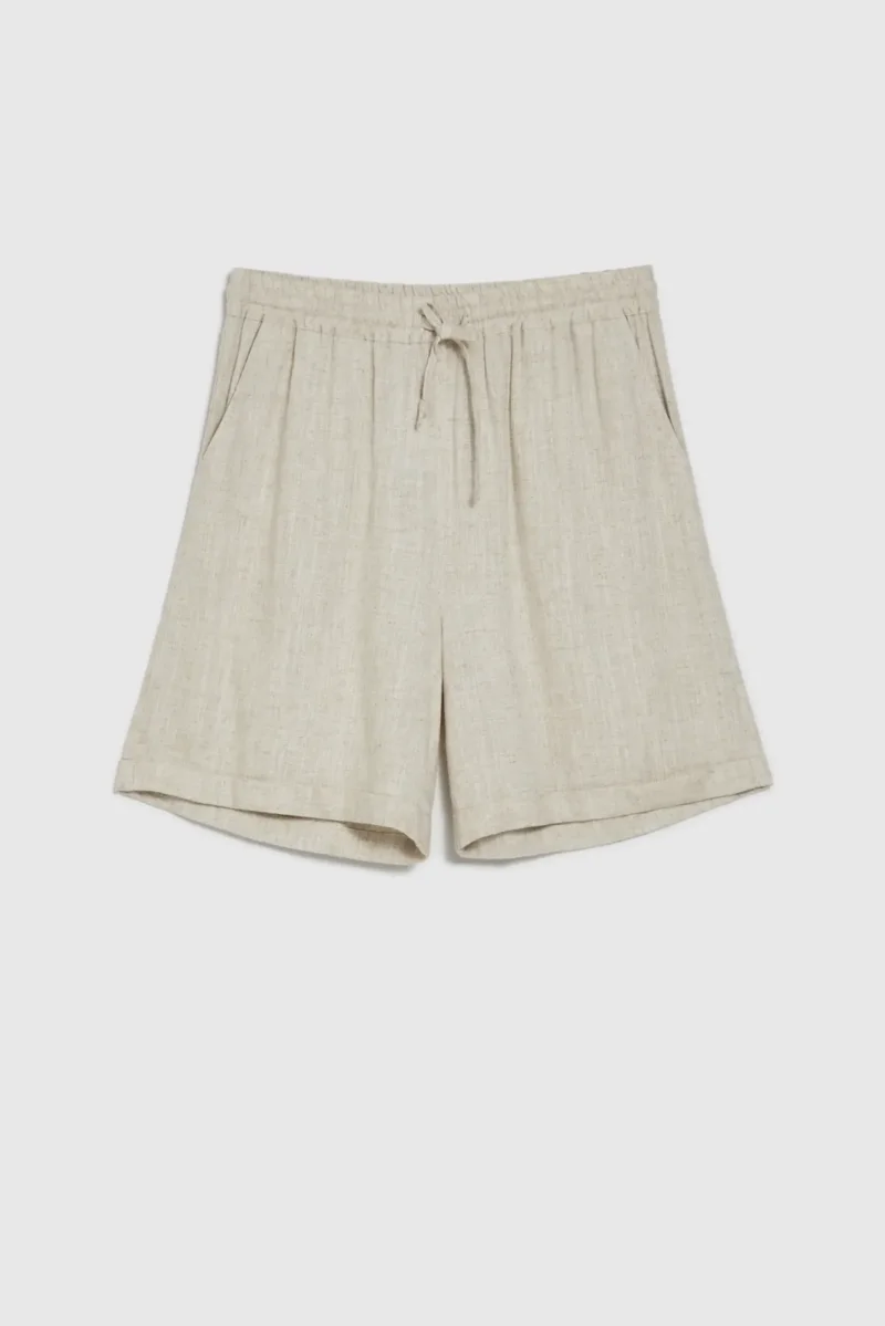 WOMEN'S SHORTS L-SH-4613 L.BEIGE MEL - Imagen 5