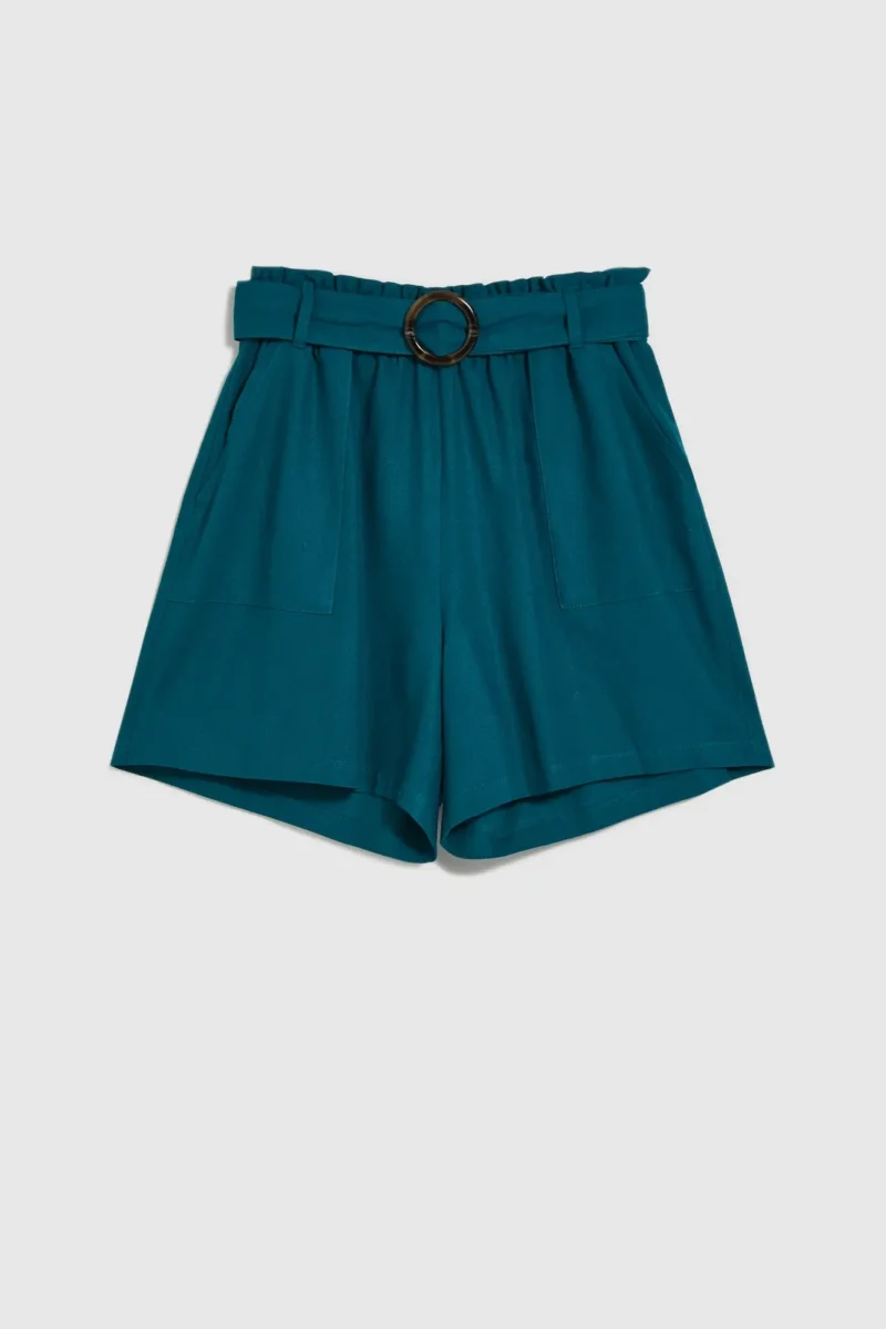 WOMEN'S SHORTS L-SH-4614 D.GREEN - Imagen 6