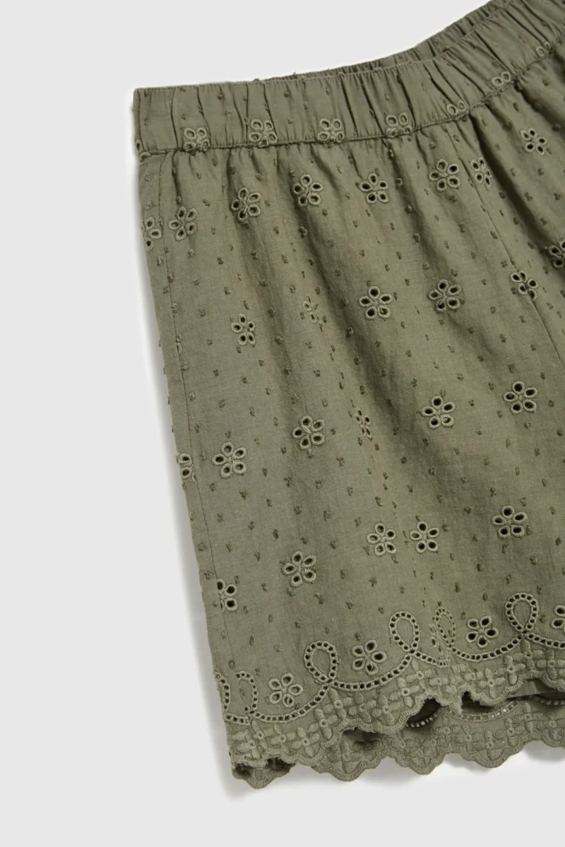 WOMEN'S SHORTS L-SH-4618 OLIVE - Imagen 6
