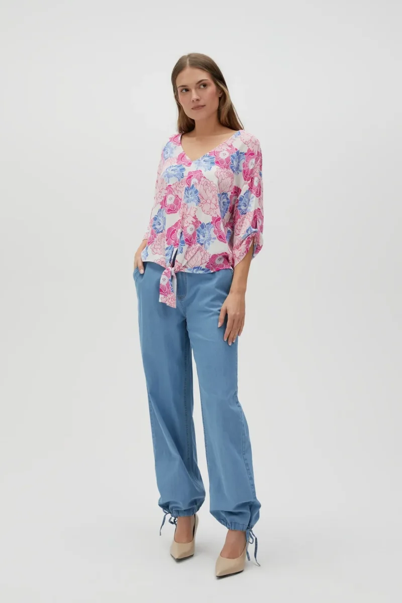 WOMEN'S PANTS L-SP-4609 BLUE - Imagen 4