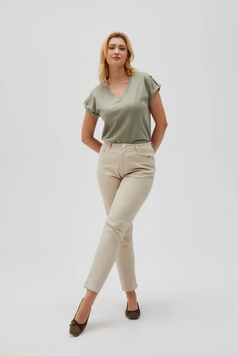 WOMEN'S PANTS L-SP-4612 L.BEIGE - Imagen 4