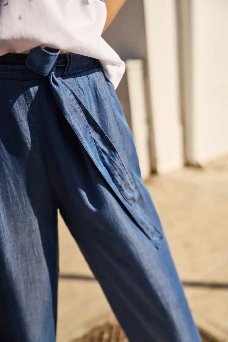 WOMEN'S PANTS L-SP-4618 BLUE - Imagen 2