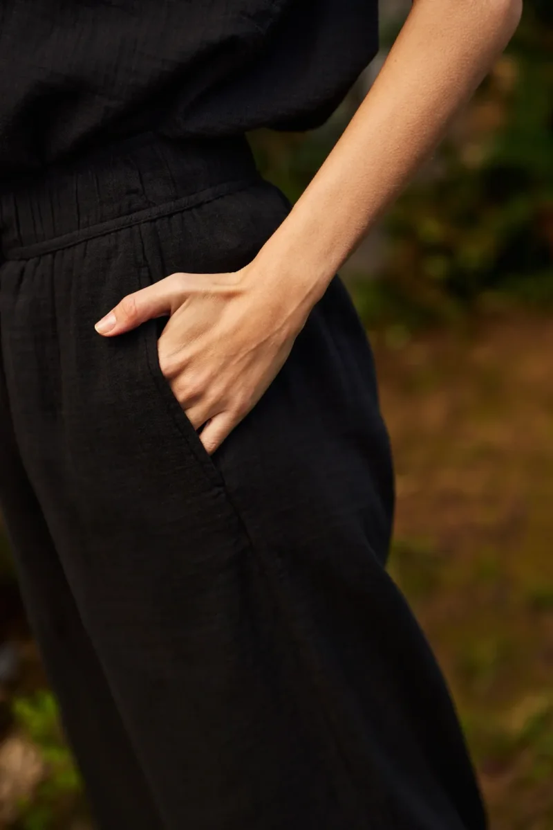 WOMEN'S PANTS L-SP-4623 BLACK - Imagen 2