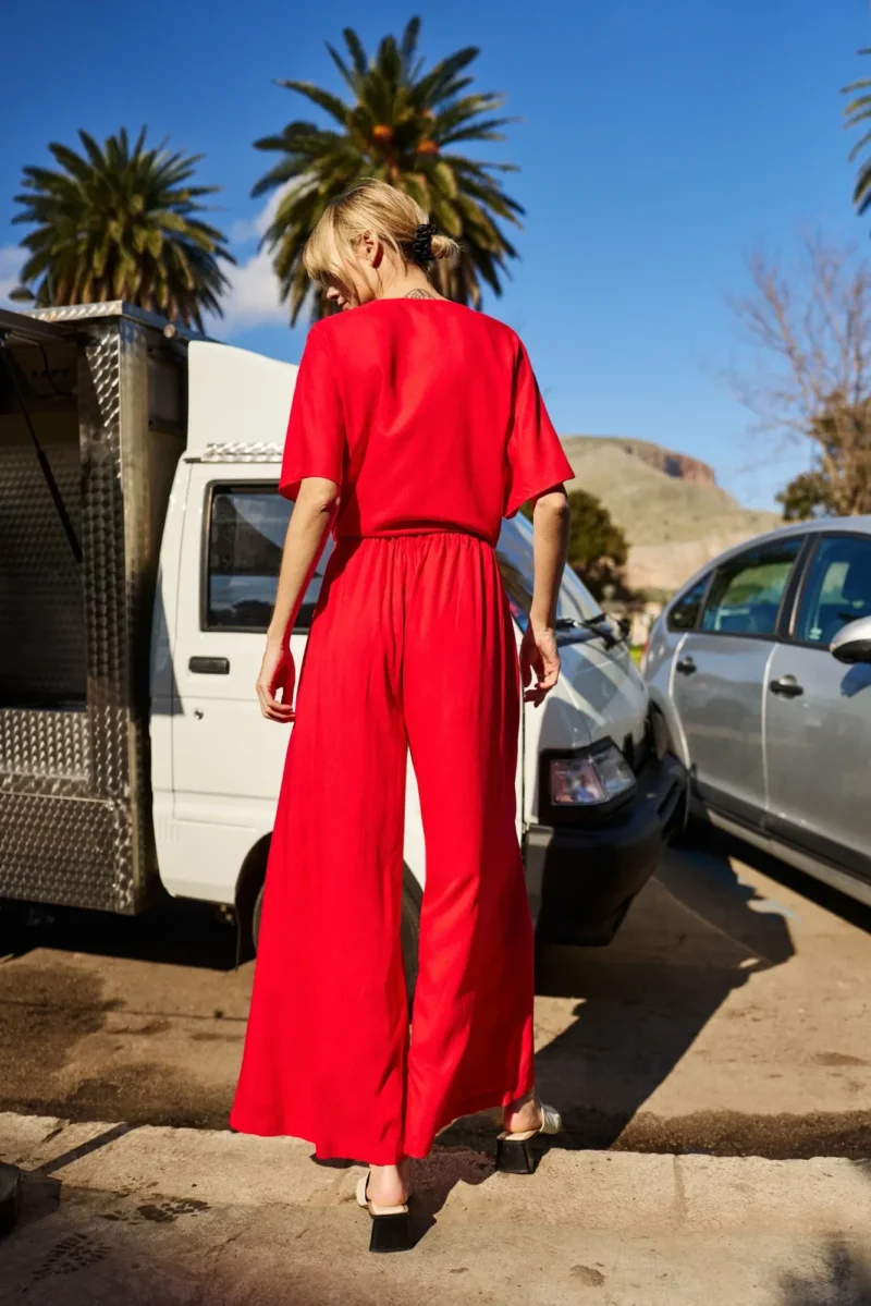 WOMEN'S PANTS L-SP-4628 RED - Imagen 3