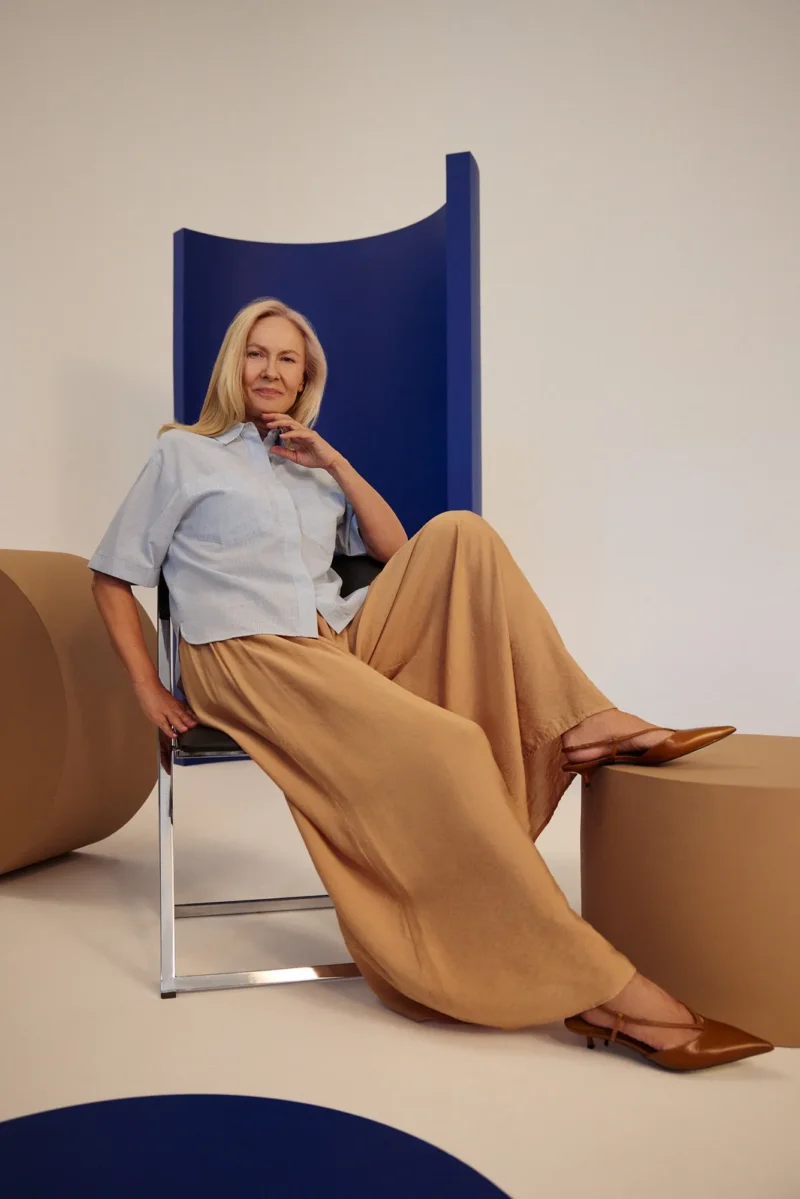 WOMEN'S PANTS L-SP-4632 BEIGE - Imagen 6