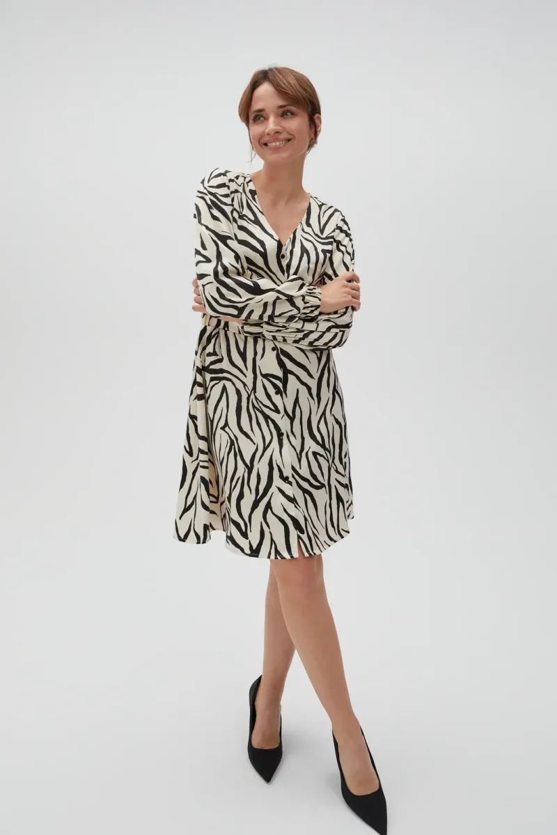 WOMEN'S DRESS L-SU-4610 OFF WHITE - Imagen 2