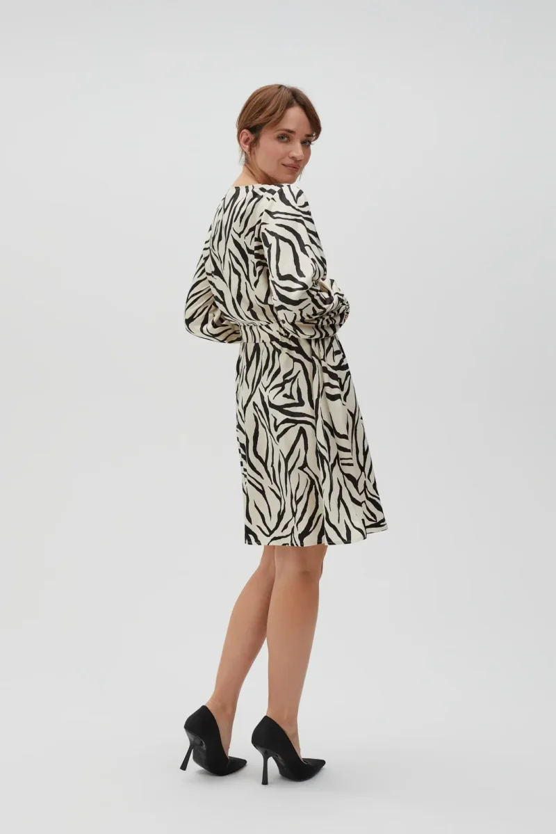 WOMEN'S DRESS L-SU-4610 OFF WHITE - Imagen 6