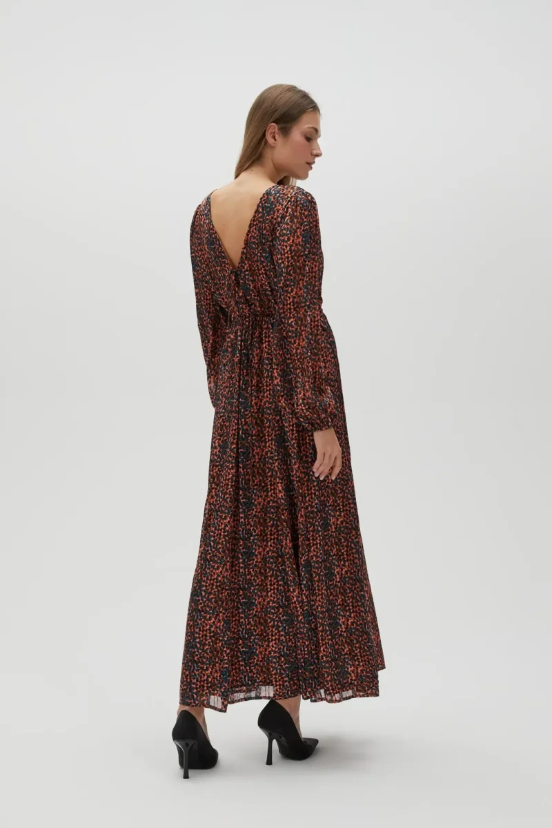 WOMEN'S DRESS L-SU-4612 L.BROWN - Imagen 4