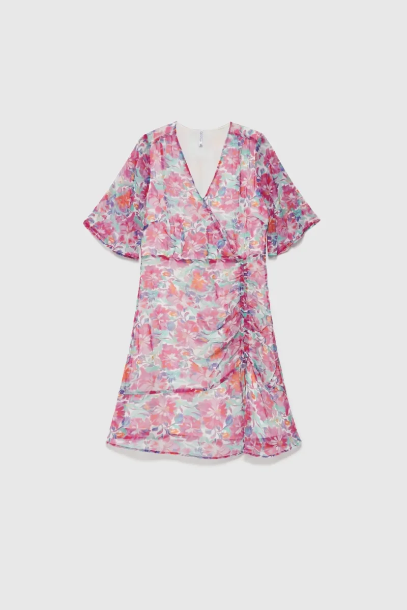 WOMEN'S DRESS L-SU-4613 FUCHSIA - Imagen 5