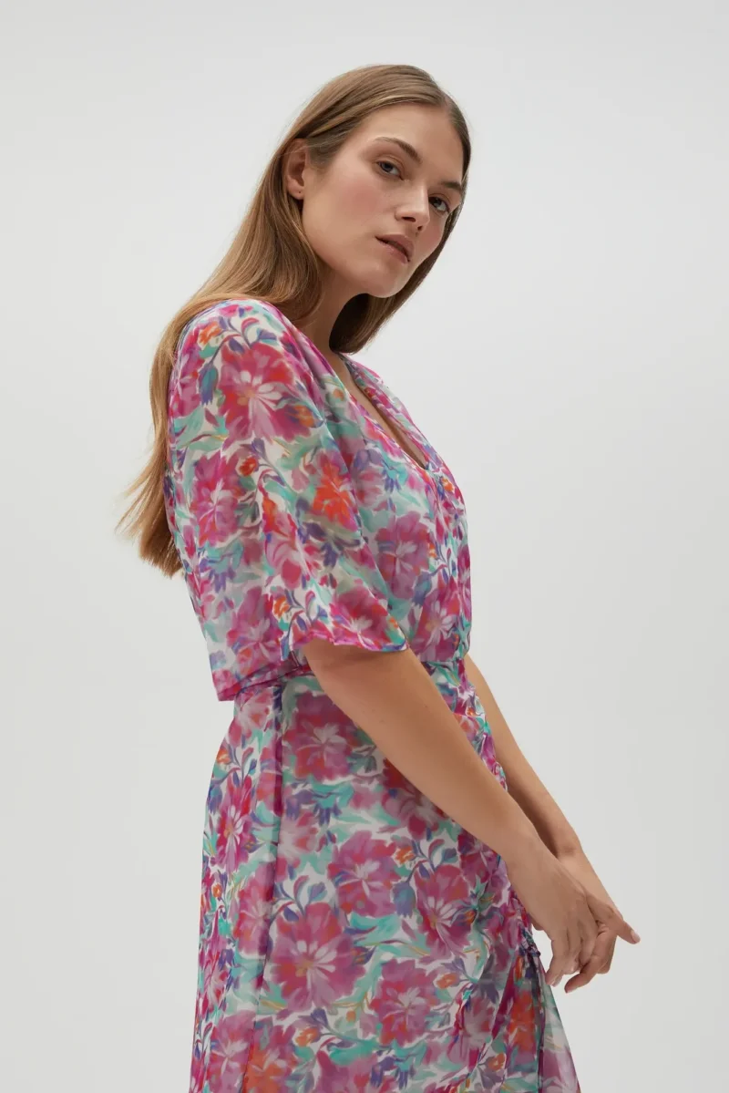WOMEN'S DRESS L-SU-4613 FUCHSIA - Imagen 2