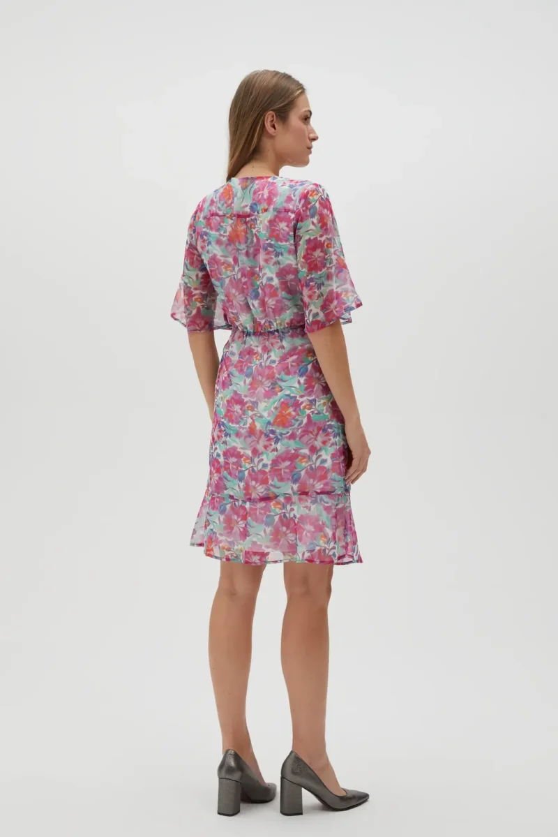 WOMEN'S DRESS L-SU-4613 FUCHSIA - Imagen 3