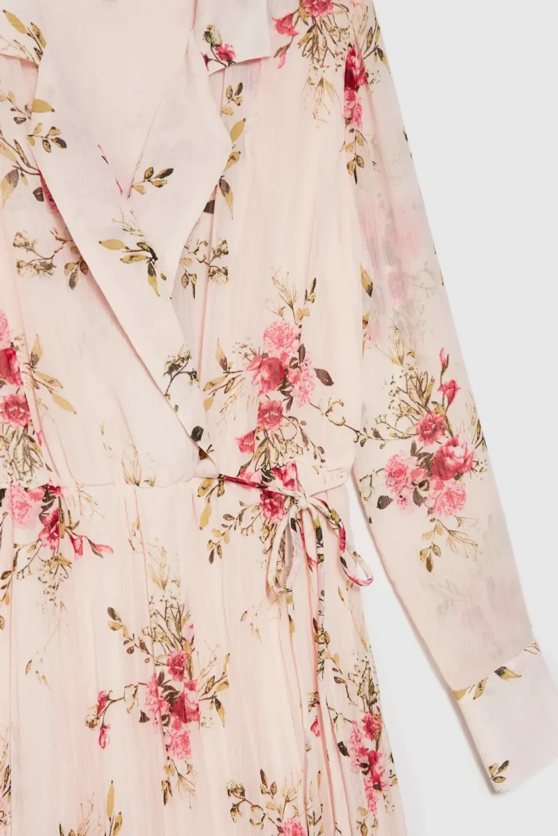 WOMEN'S DRESS L-SU-4616 PINK - Imagen 8
