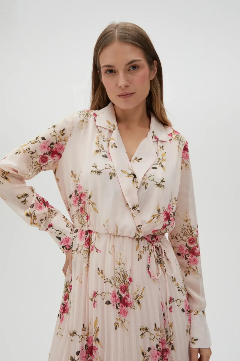 WOMEN'S DRESS L-SU-4616 PINK - Imagen 2