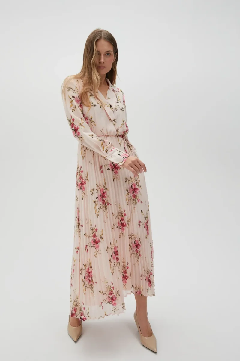 WOMEN'S DRESS L-SU-4616 PINK - Imagen 6