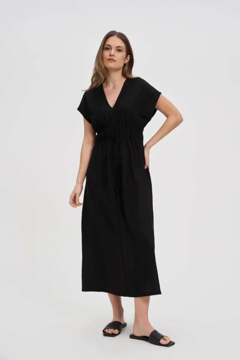 WOMEN'S DRESS L-SU-4618 BLACK