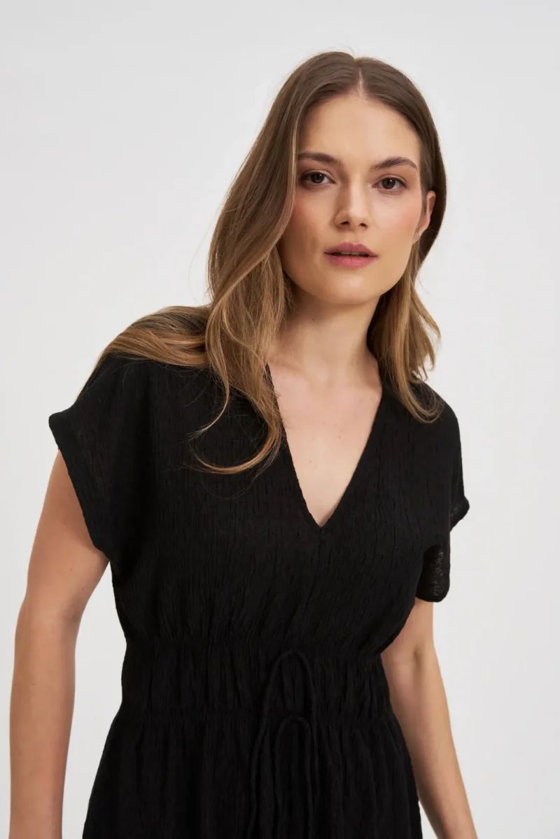 WOMEN'S DRESS L-SU-4618 BLACK - Imagen 2
