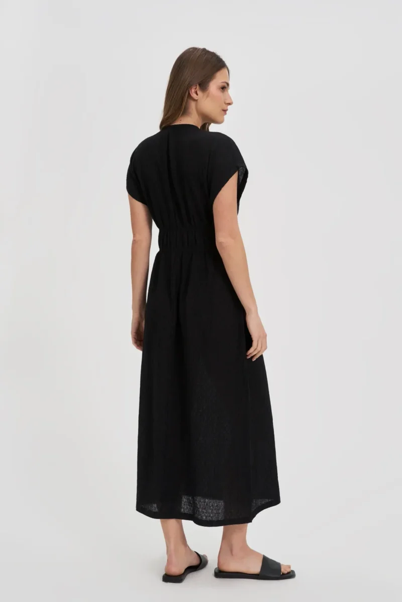 WOMEN'S DRESS L-SU-4618 BLACK - Imagen 4
