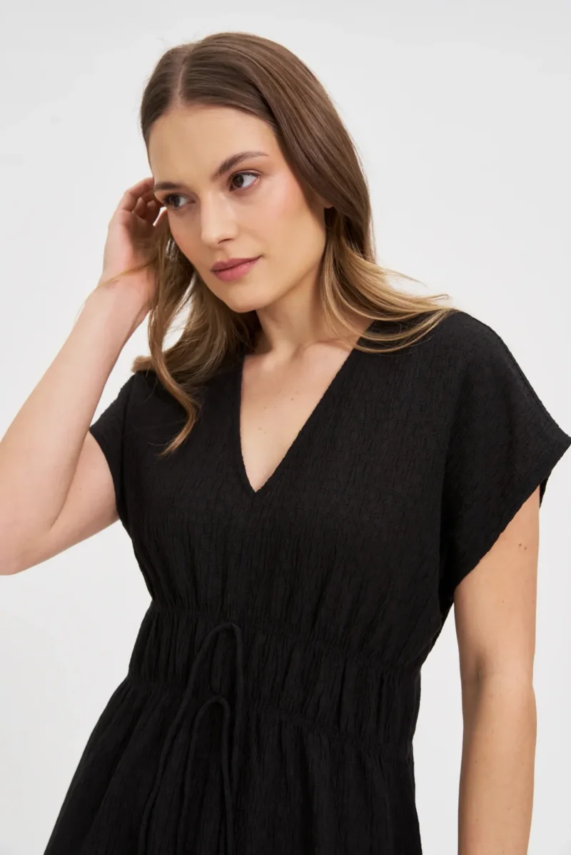 WOMEN'S DRESS L-SU-4618 BLACK - Imagen 5