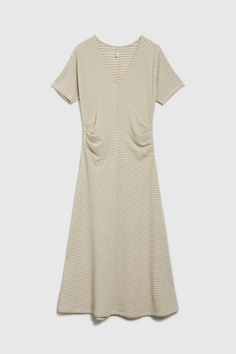 WOMEN'S DRESS L-SU-4619 L.BEIGE - Imagen 7