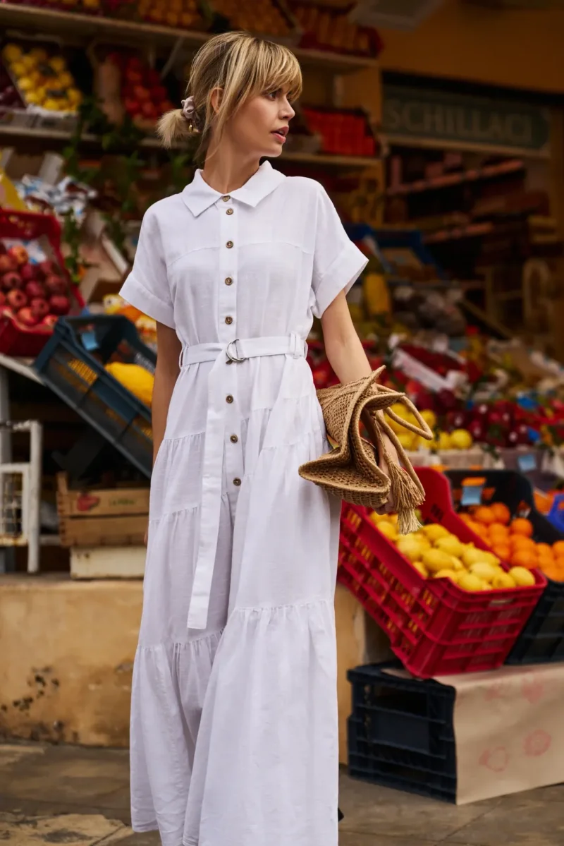 WOMEN'S DRESS L-SU-4620 WHITE