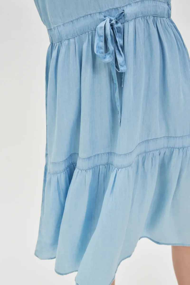 WOMEN'S DRESS L-SU-4623 L.BLUE - Imagen 5
