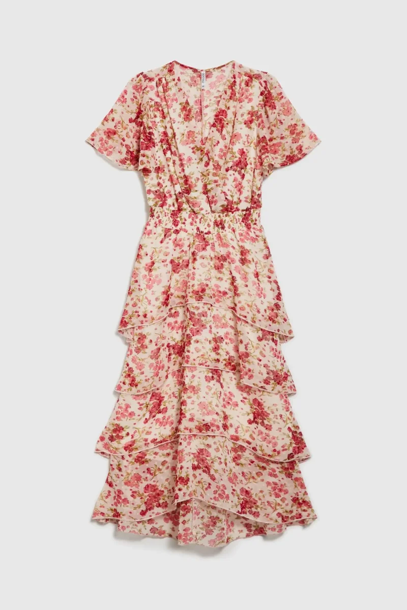 WOMEN'S DRESS L-SU-4628 OFF WHITE - Imagen 6