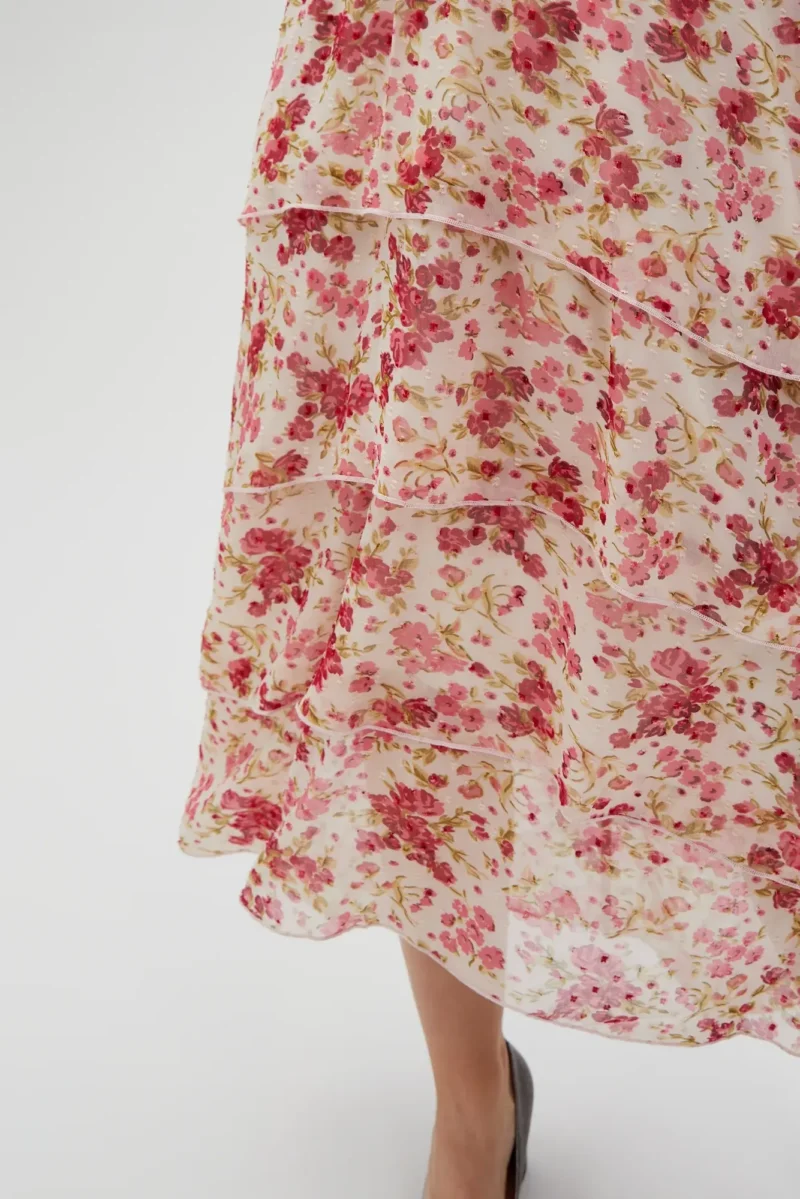 WOMEN'S DRESS L-SU-4628 OFF WHITE - Imagen 4