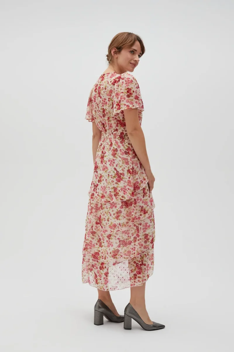 WOMEN'S DRESS L-SU-4628 OFF WHITE - Imagen 5