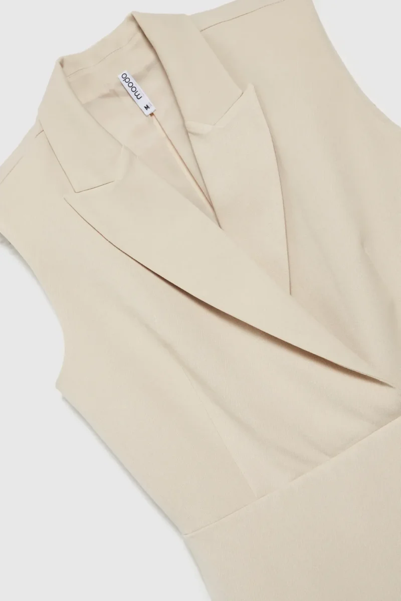 WOMEN'S DRESS L-SU-4633 L.BEIGE - Imagen 7