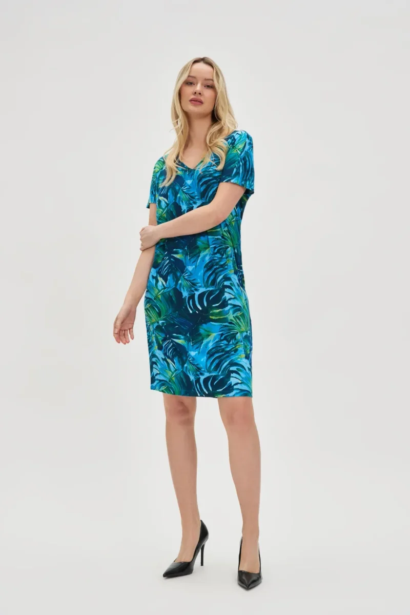 WOMEN'S DRESS L-SU-4644 BLUE