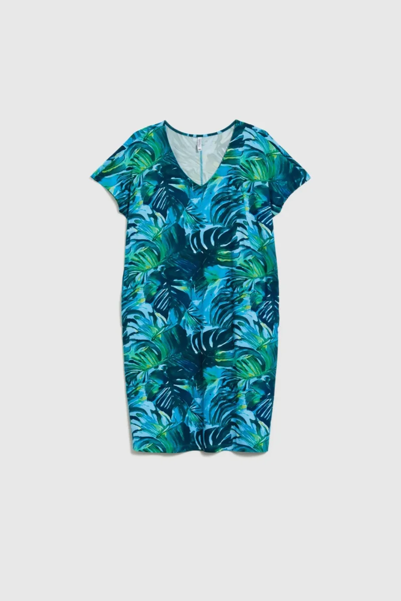 WOMEN'S DRESS L-SU-4644 BLUE - Imagen 5