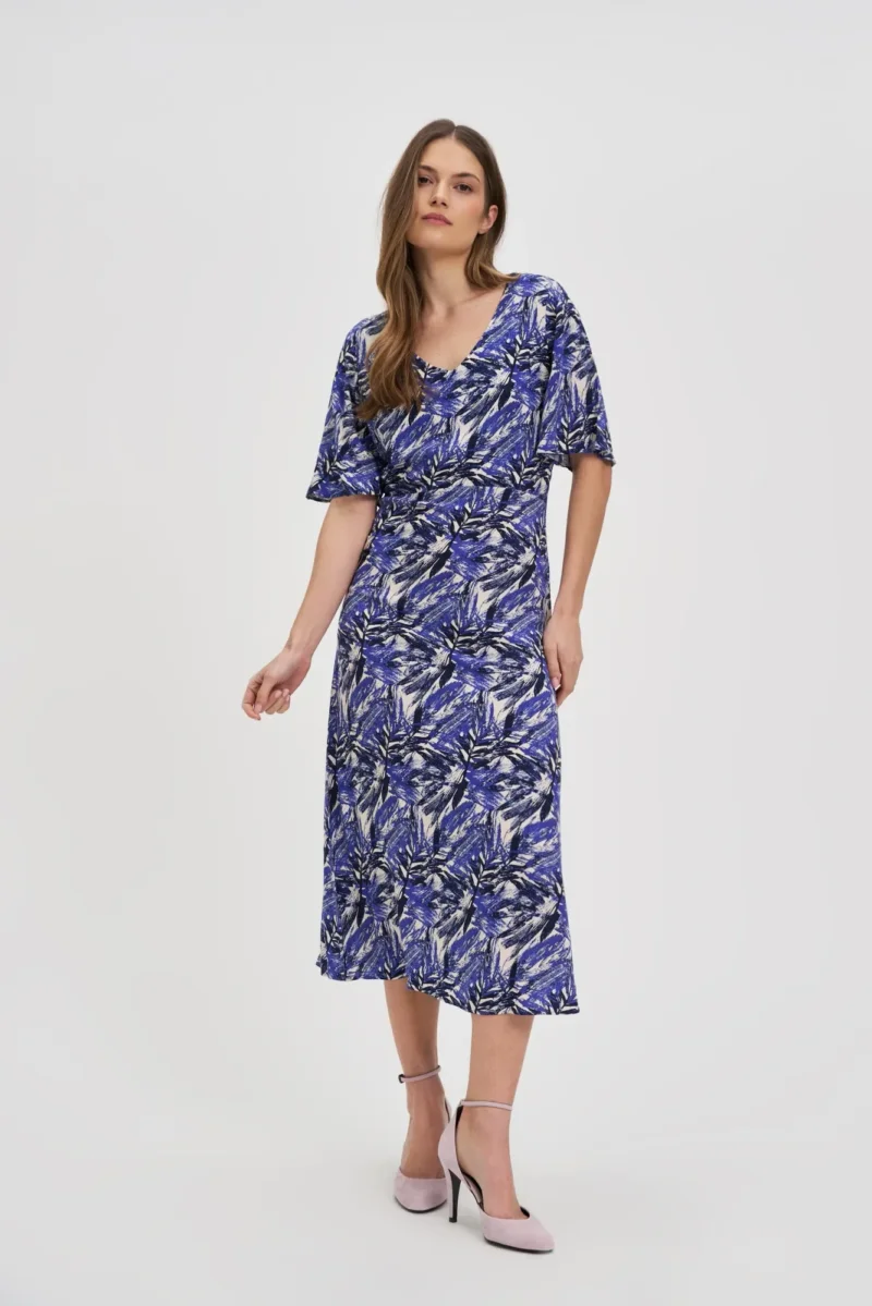 WOMEN'S DRESS L-SU-4647 D.BLUE - Imagen 4