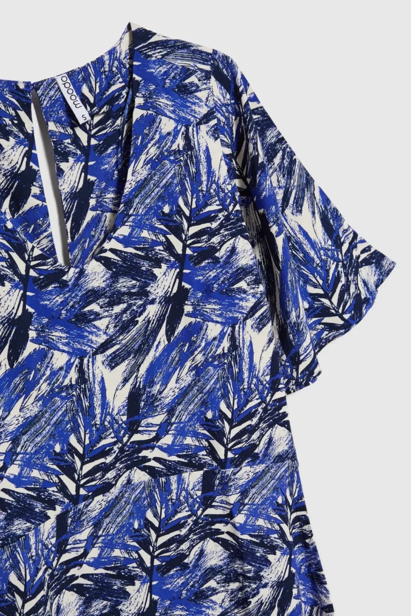 WOMEN'S DRESS L-SU-4647 D.BLUE - Imagen 7