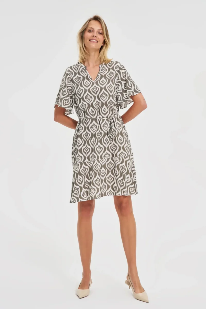 WOMEN'S DRESS L-SU-4648 OLIVE