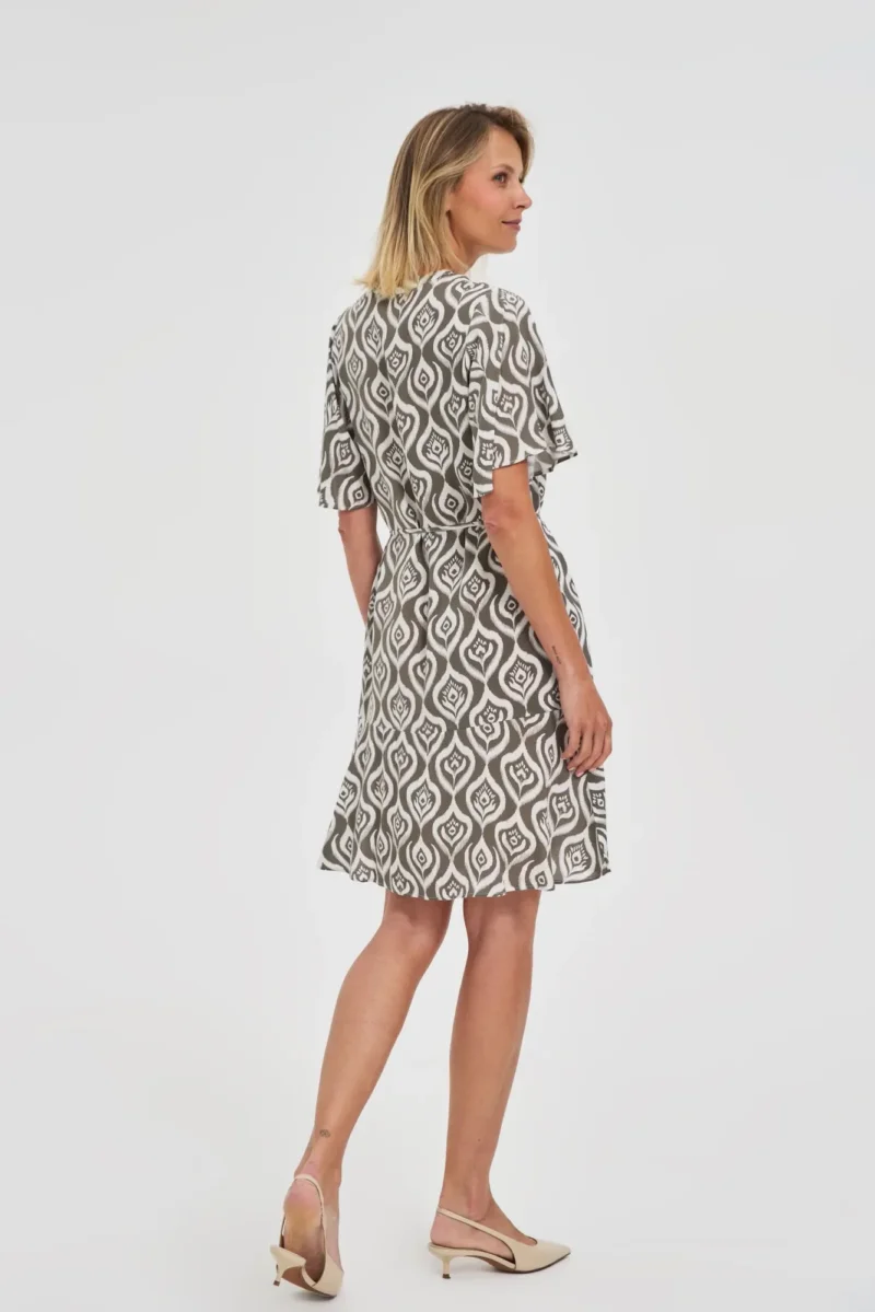 WOMEN'S DRESS L-SU-4648 OLIVE - Imagen 3