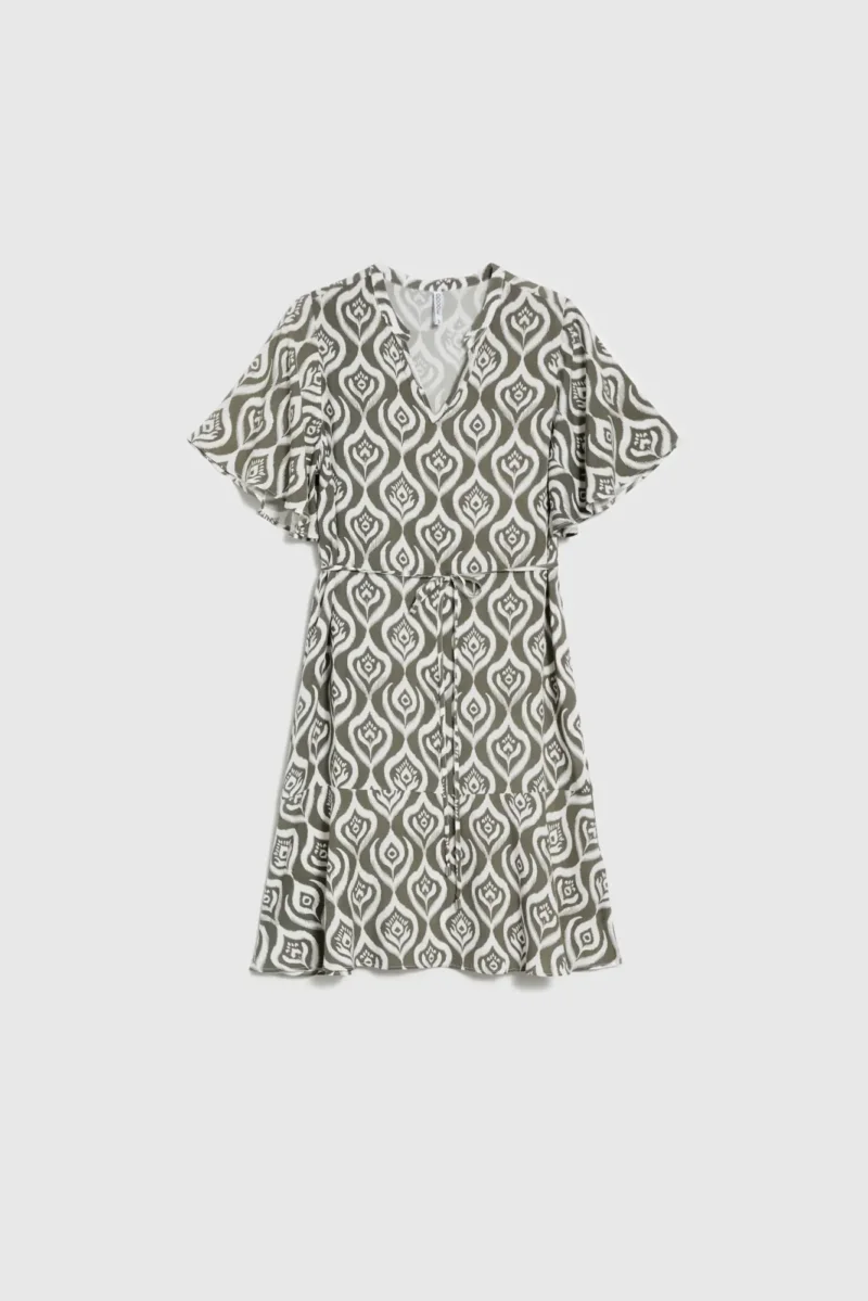 WOMEN'S DRESS L-SU-4648 OLIVE - Imagen 5