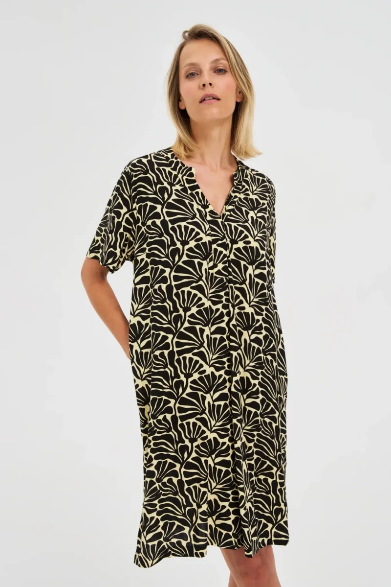 WOMEN'S DRESS L-SU-4649 BLACK - Imagen 2