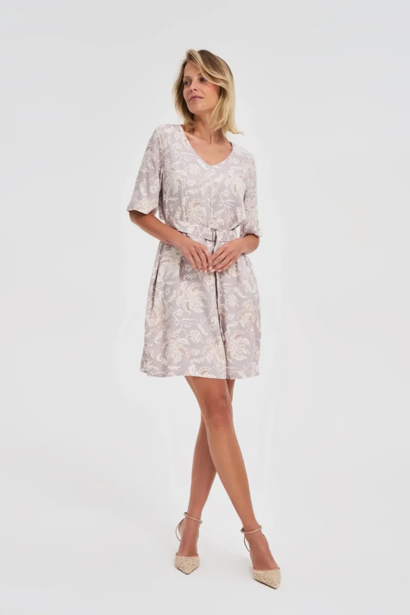 WOMEN'S DRESS L-SU-4651 GREEN - Imagen 2