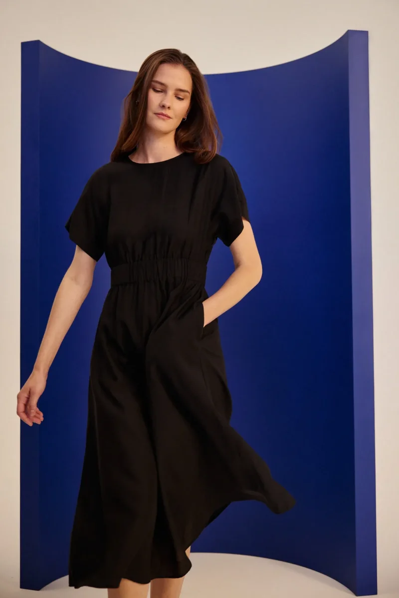 WOMEN'S DRESS L-SU-4652 BLACK