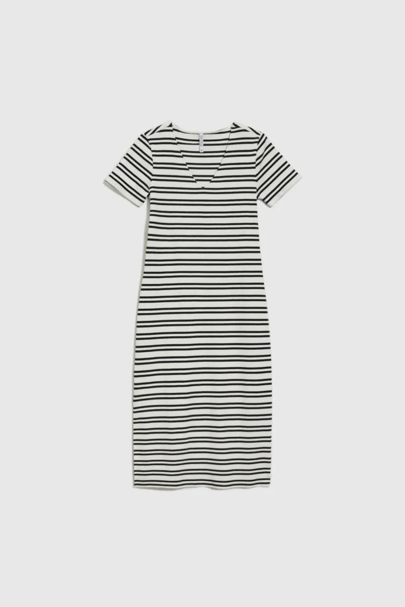 WOMEN'S DRESS L-SU-4655 OFF WHITE - Imagen 5