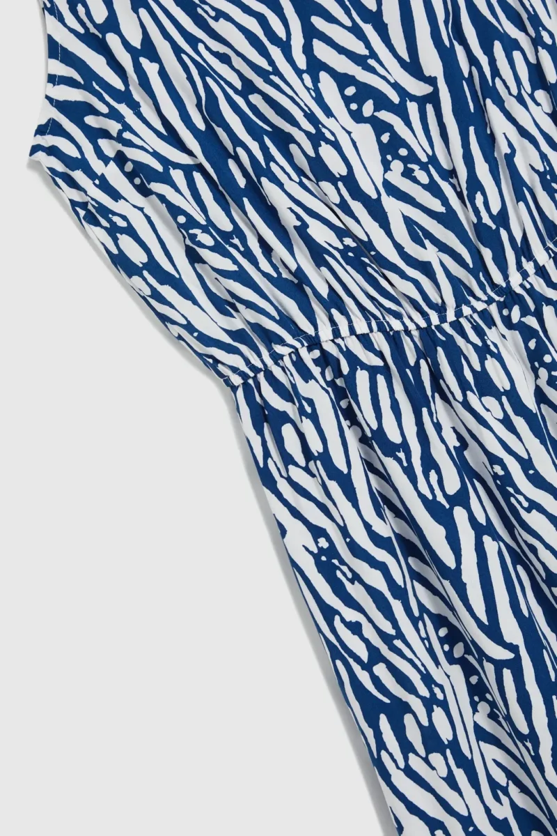 WOMEN'S DRESS L-SU-4658 BLUE - Imagen 4