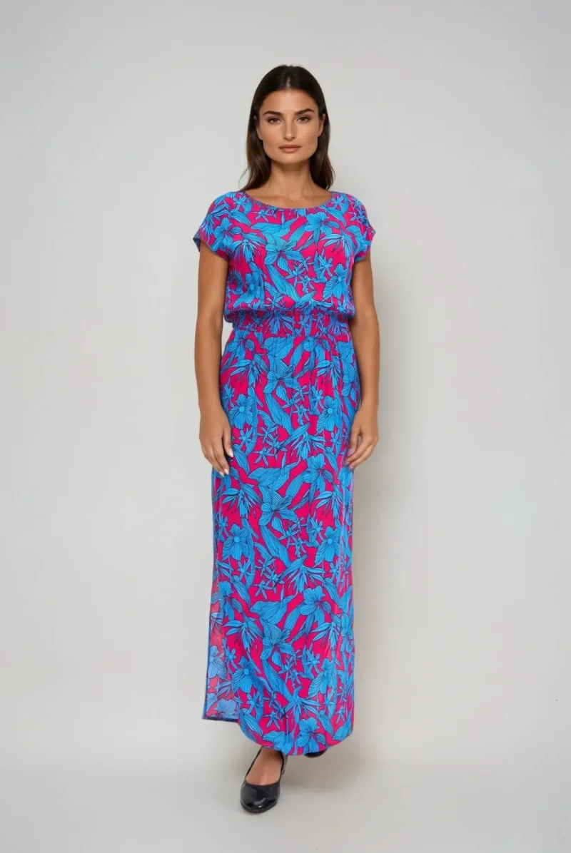 WOMEN'S DRESS L-SU-4660 FUCHSIA - Imagen 3
