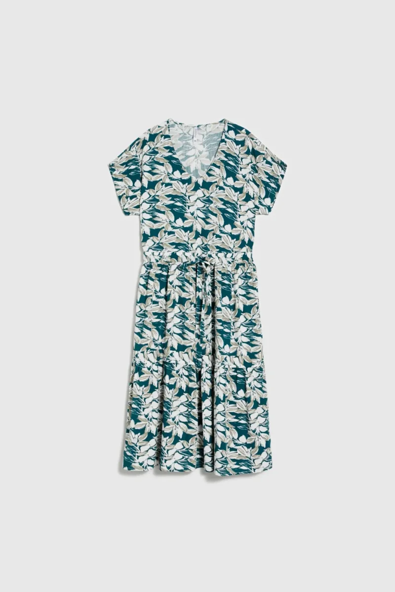 WOMEN'S DRESS L-SU-4661 D.GREEN - Imagen 5