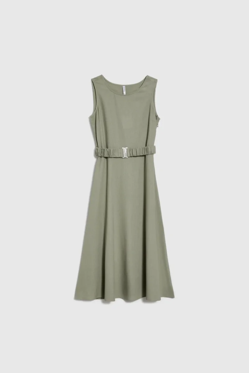 WOMEN'S DRESS L-SU-4665 OLIVE - Imagen 7