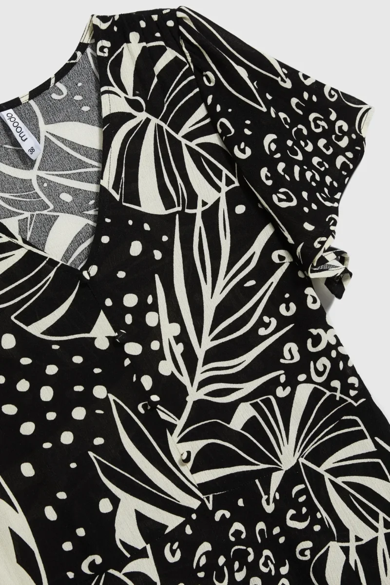 WOMEN'S DRESS L-SU-4667 BLACK - Imagen 7