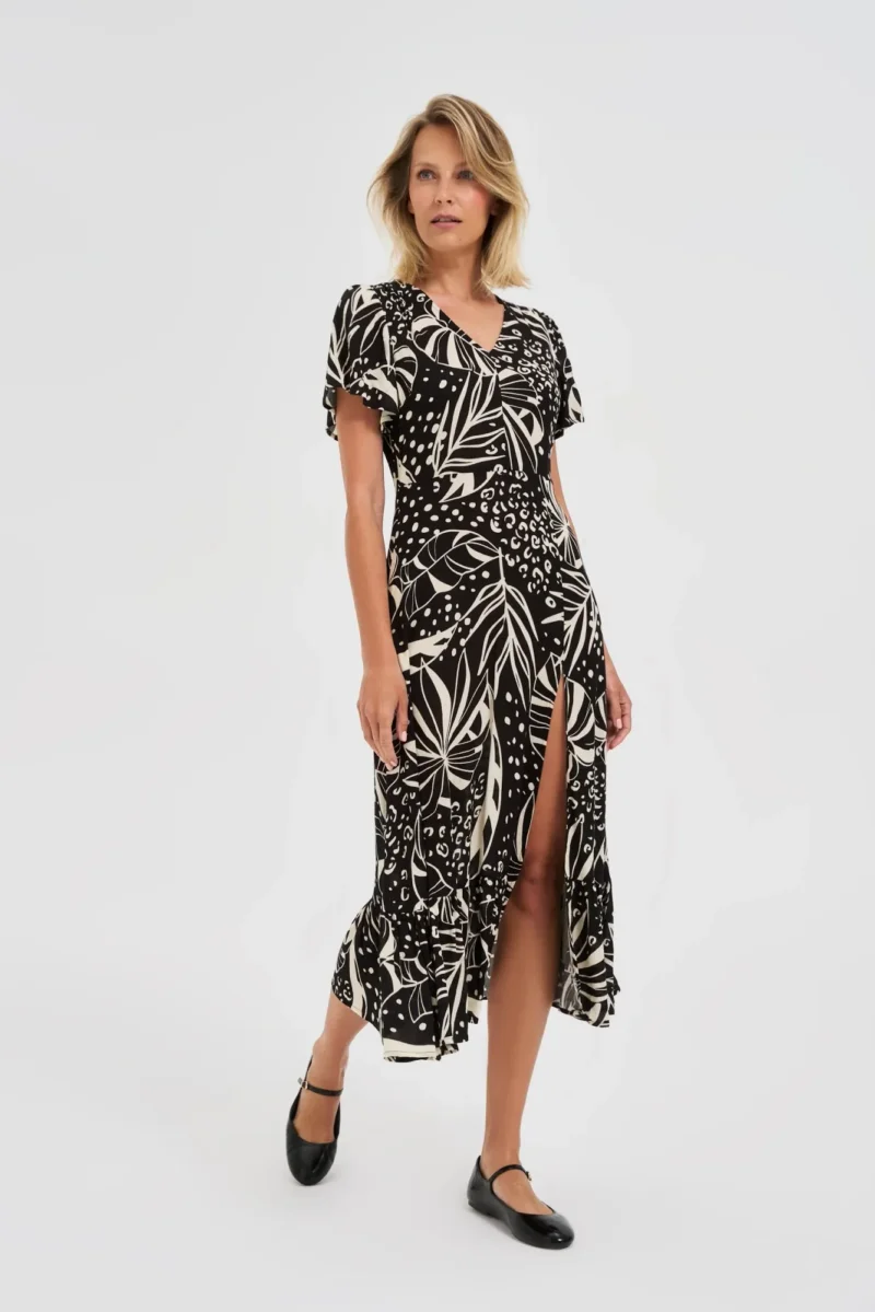 WOMEN'S DRESS L-SU-4667 BLACK