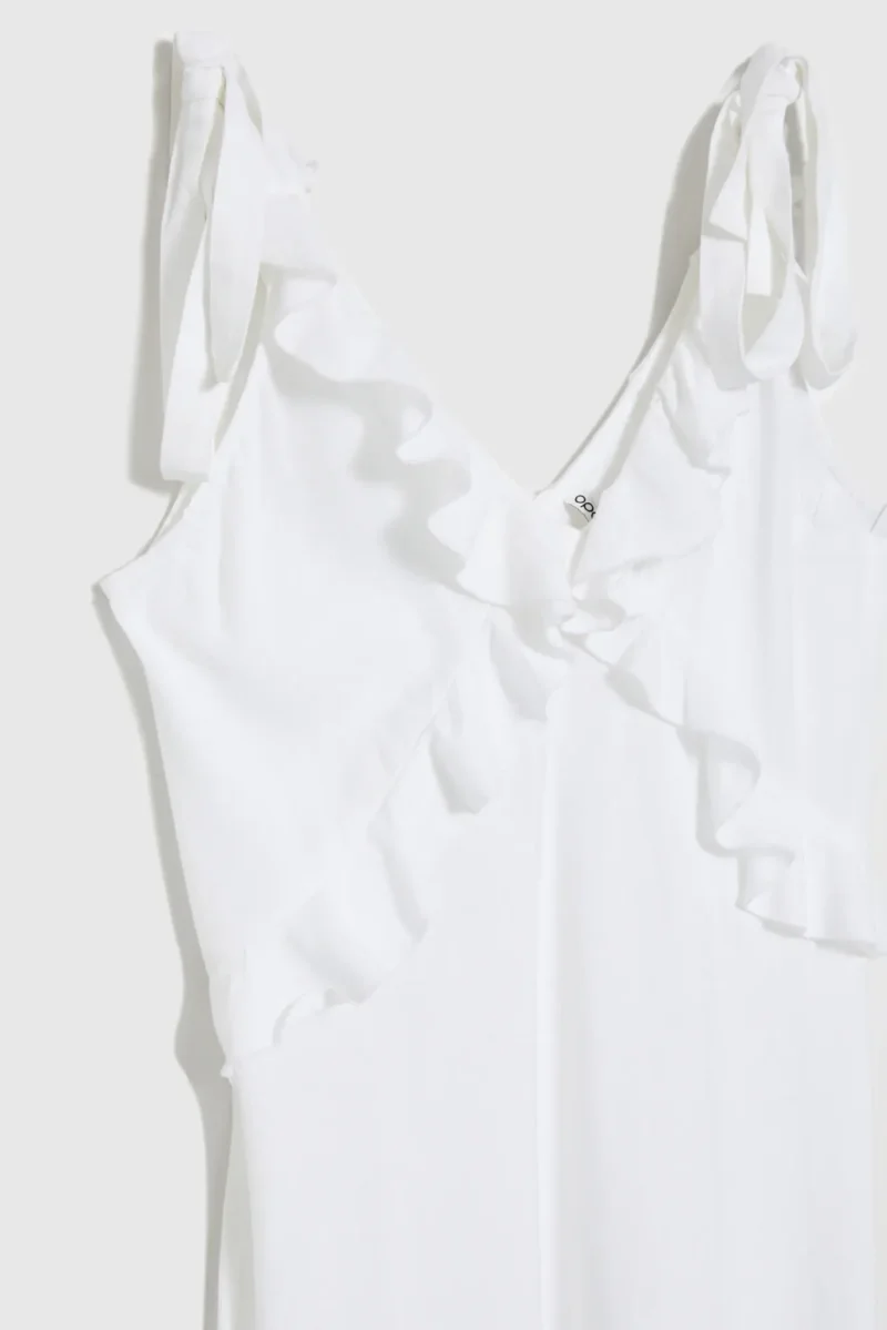 WOMEN'S DRESS L-SU-4669 WHITE - Imagen 7