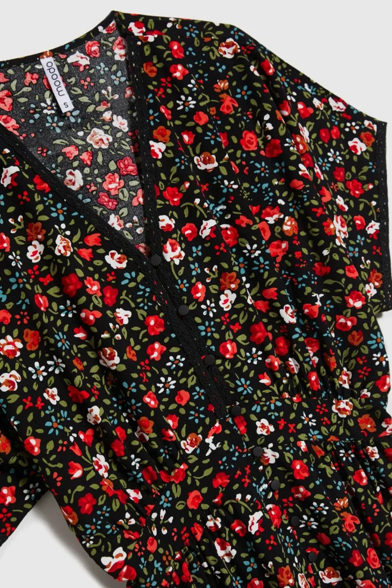 WOMEN'S DRESS L-SU-4672 BLACK - Imagen 7