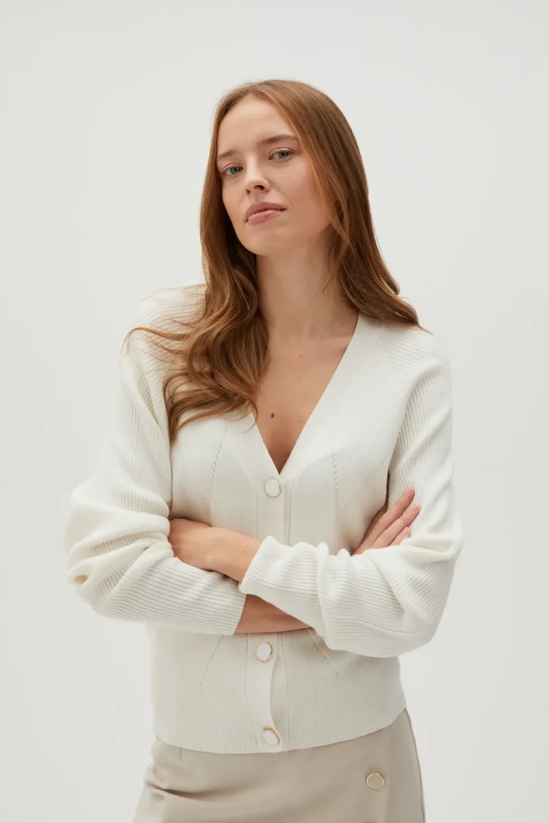 WOMEN'S SWEATER L-SW-4602 OFF WHITE - Imagen 2