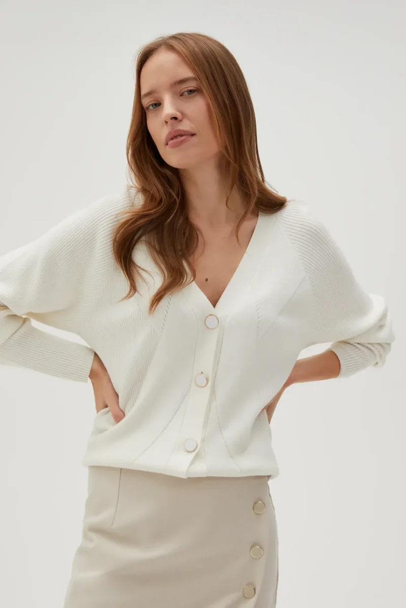 WOMEN'S SWEATER L-SW-4602 OFF WHITE - Imagen 4